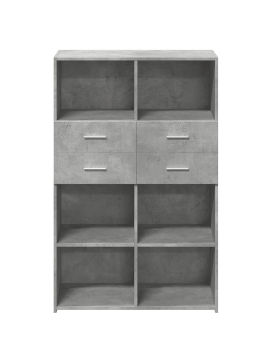 Skříň highboard betonově šedá 80x42,5x124 cm kompozitní dřevo