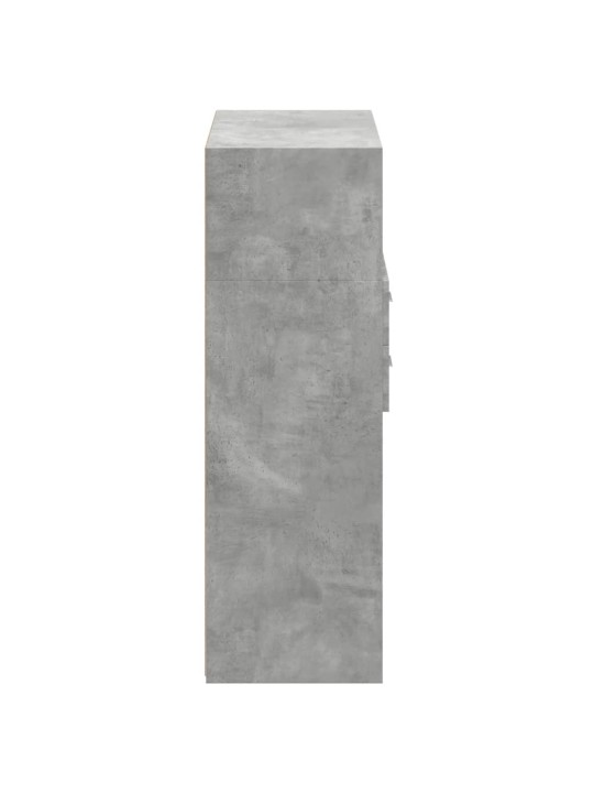 Skříň highboard betonově šedá 80x42,5x124 cm kompozitní dřevo
