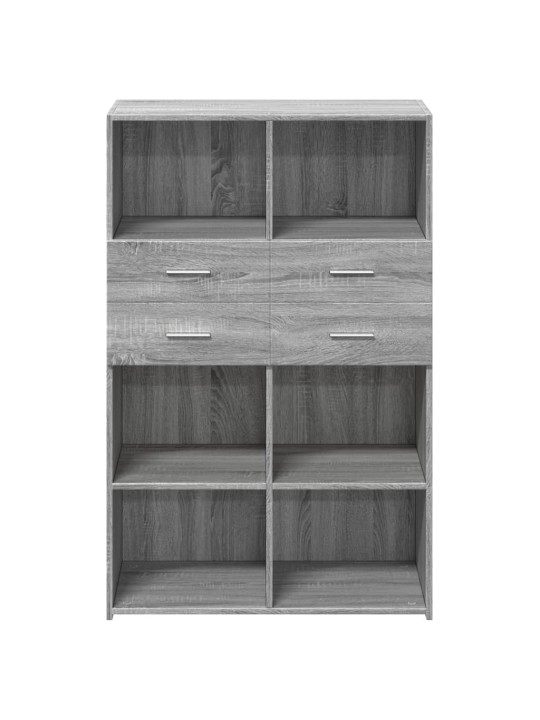 Skříň highboard šedá sonoma 80 x 42,5 x 124 cm kompozitní dřevo