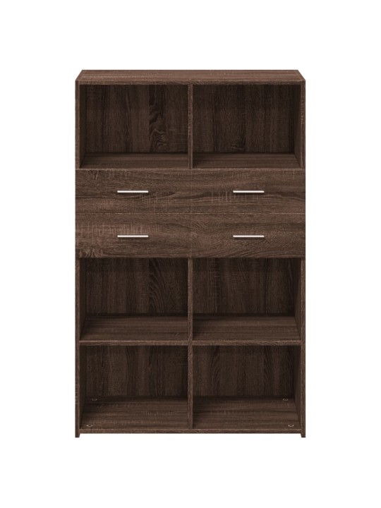 Skříň highboard hnědý dub 80 x 42,5 x 124 cm kompozitní dřevo