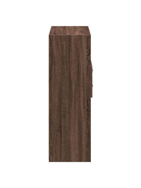 Skříň highboard hnědý dub 80 x 42,5 x 124 cm kompozitní dřevo