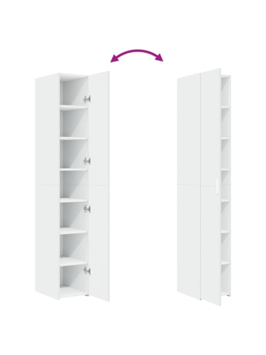 Skříň highboard bílá 30 x 42,5 x 185 cm kompozitní dřevo