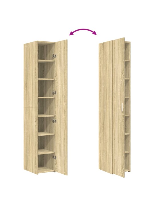 Skříň highboard dub sonoma 30 x 42,5 x 185 cm kompozitní dřevo