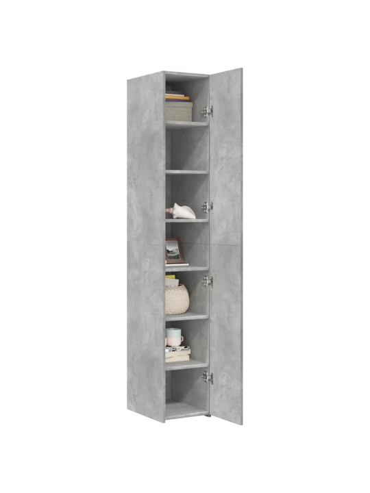 Skříň highboard betonově šedá 30x42,5x185 cm kompozitní dřevo