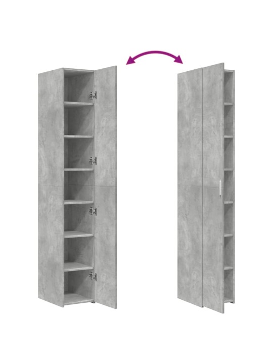 Skříň highboard betonově šedá 30x42,5x185 cm kompozitní dřevo