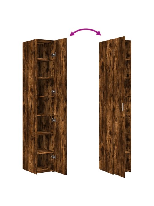 Skříň highboard kouřový dub 30 x 42,5 x 185 cm kompozitní dřevo