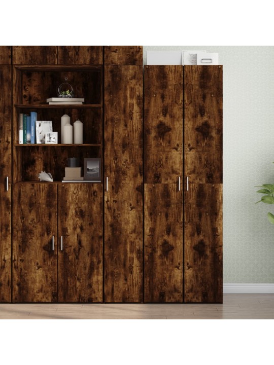 Skříň highboard kouřový dub 30 x 42,5 x 185 cm kompozitní dřevo