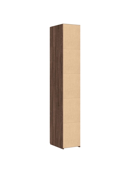 Skříň highboard hnědý dub 30 x 42,5 x 185 cm kompozitní dřevo