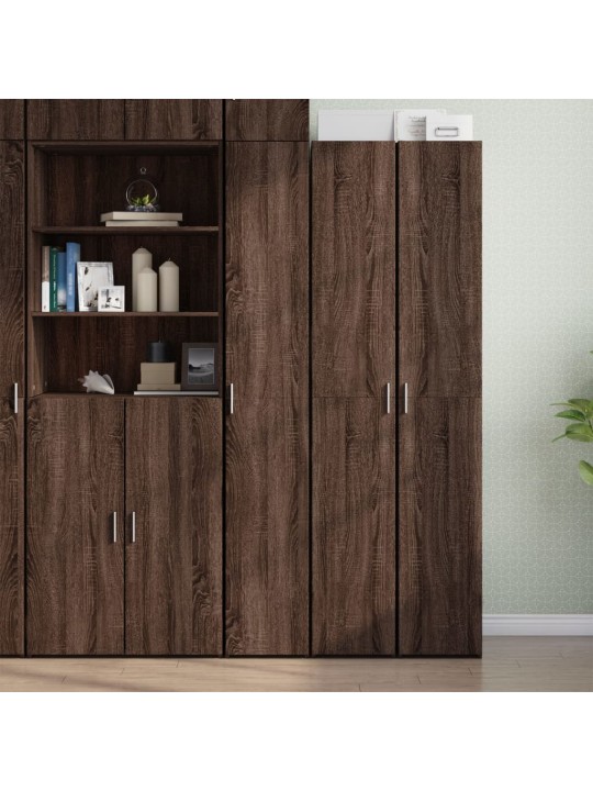 Skříň highboard hnědý dub 30 x 42,5 x 185 cm kompozitní dřevo