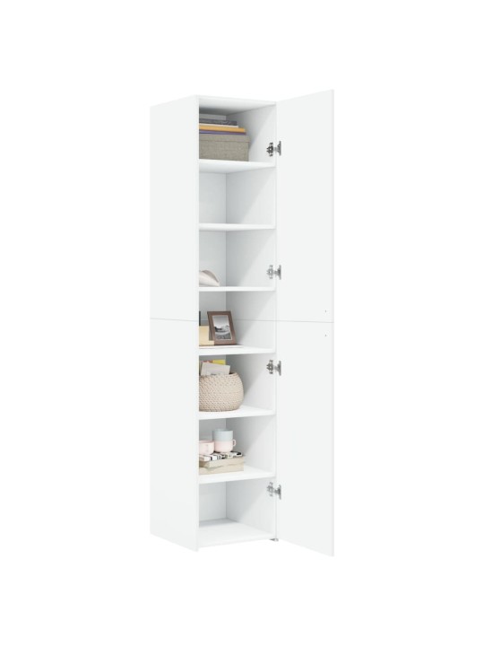 Skříň highboard bílá 40 x 42,5 x 185 cm kompozitní dřevo