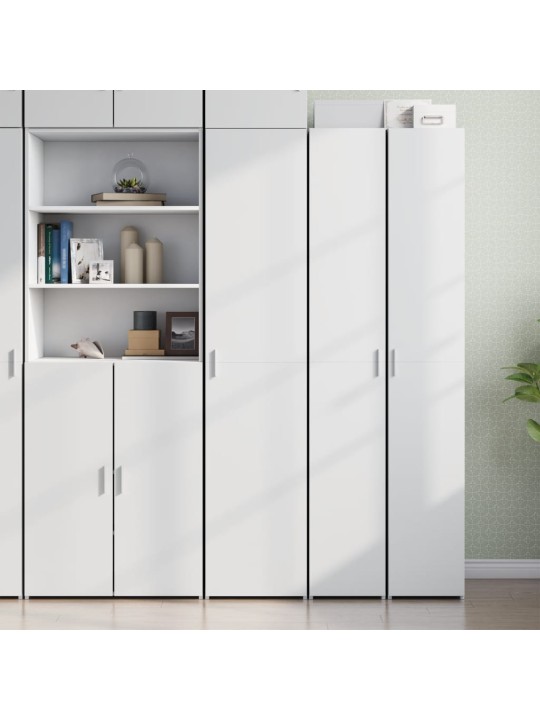 Skříň highboard bílá 40 x 42,5 x 185 cm kompozitní dřevo