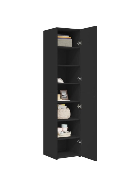 Skříň highboard černá 40 x 42,5 x 185 cm kompozitní dřevo
