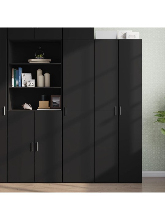 Skříň highboard černá 40 x 42,5 x 185 cm kompozitní dřevo