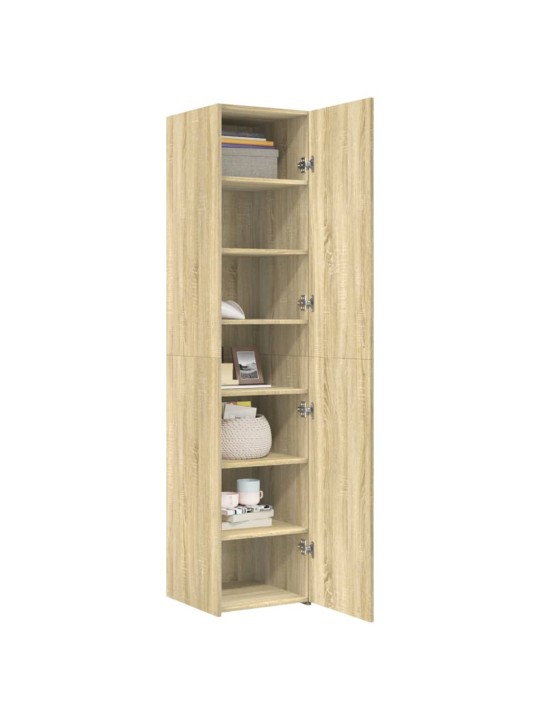 Skříň highboard dub sonoma 40 x 42,5 x 185 cm kompozitní dřevo