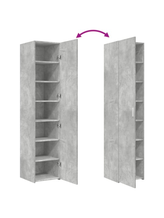Skříň highboard betonově šedá 40x42,5x185 cm kompozitní dřevo