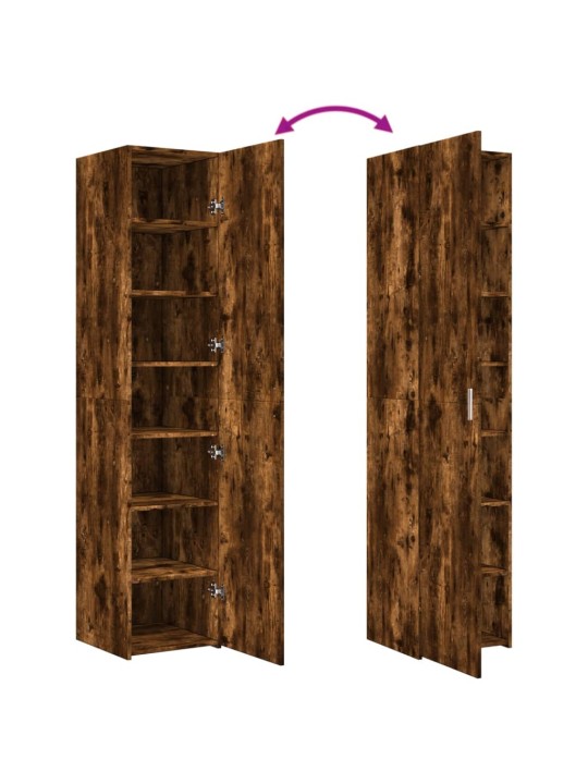 Skříň highboard kouřový dub 40 x 42,5 x 185 cm kompozitní dřevo