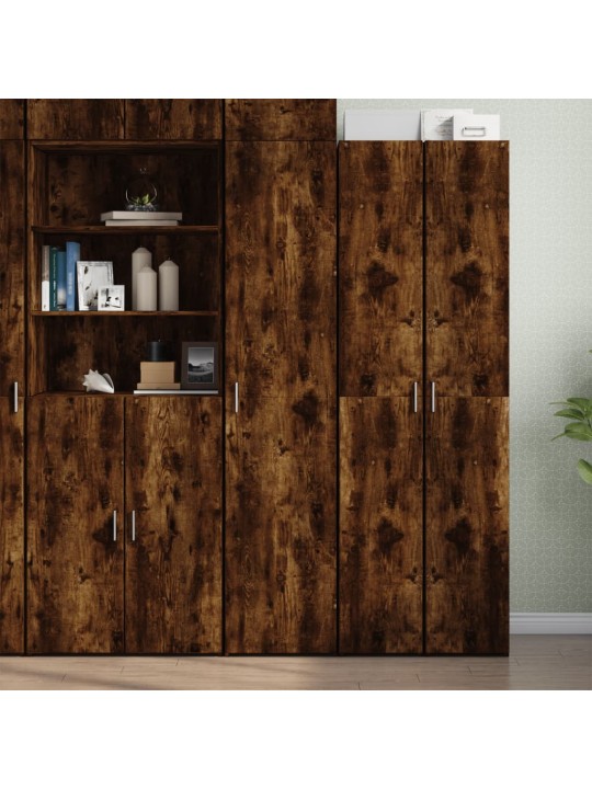 Skříň highboard kouřový dub 40 x 42,5 x 185 cm kompozitní dřevo
