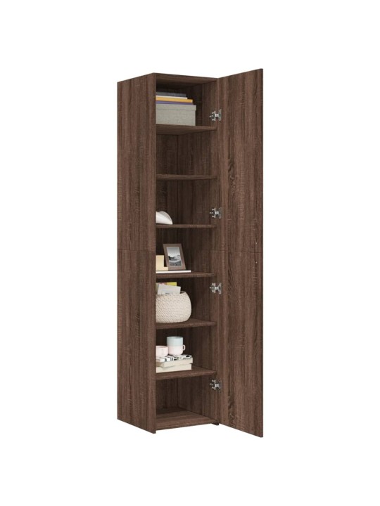 Skříň highboard hnědý dub 40 x 42,5 x 185 cm kompozitní dřevo