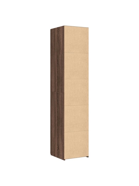 Skříň highboard hnědý dub 40 x 42,5 x 185 cm kompozitní dřevo