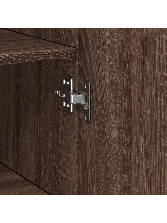 Skříň highboard hnědý dub 40 x 42,5 x 185 cm kompozitní dřevo