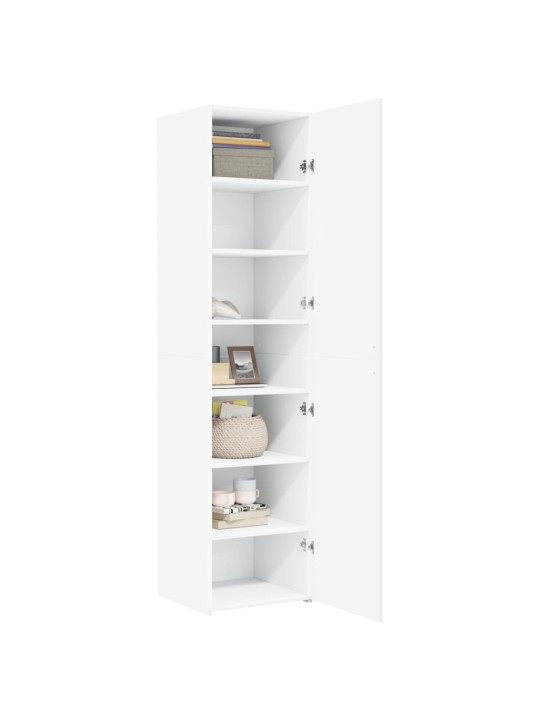 Skříň highboard bílá 45 x 42,5 x 185 cm kompozitní dřevo