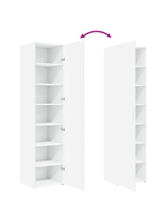 Skříň highboard bílá 45 x 42,5 x 185 cm kompozitní dřevo