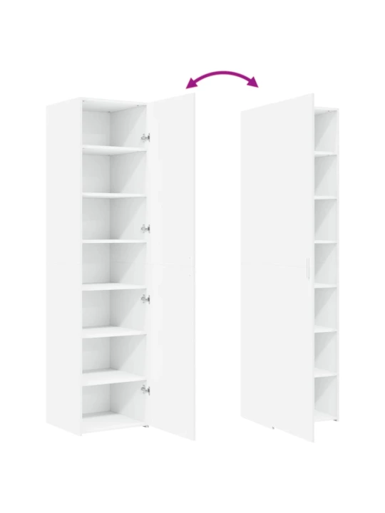 Skříň highboard bílá 45 x 42,5 x 185 cm kompozitní dřevo