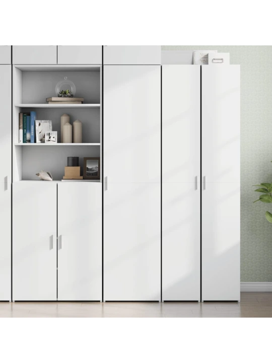 Skříň highboard bílá 45 x 42,5 x 185 cm kompozitní dřevo