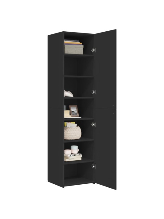 Skříň highboard černá 45 x 42,5 x 185 cm kompozitní dřevo