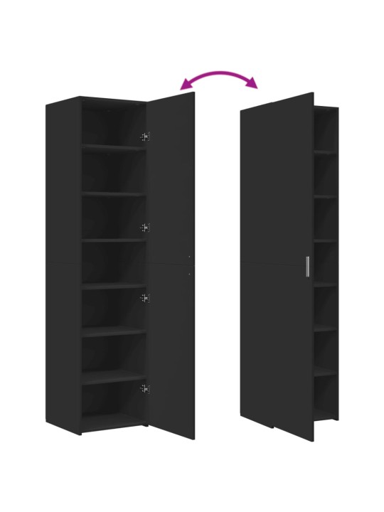 Skříň highboard černá 45 x 42,5 x 185 cm kompozitní dřevo