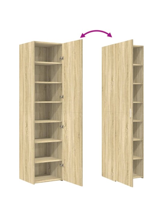 Skříň highboard dub sonoma 45 x 42,5 x 185 cm kompozitní dřevo