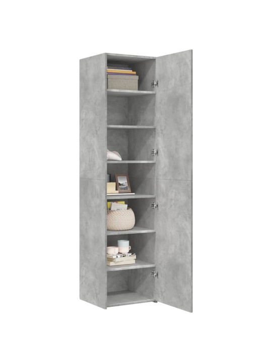 Skříň highboard betonově šedá 45x42,5x185 cm kompozitní dřevo