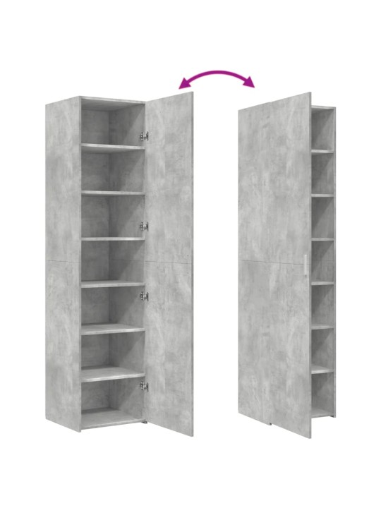 Skříň highboard betonově šedá 45x42,5x185 cm kompozitní dřevo