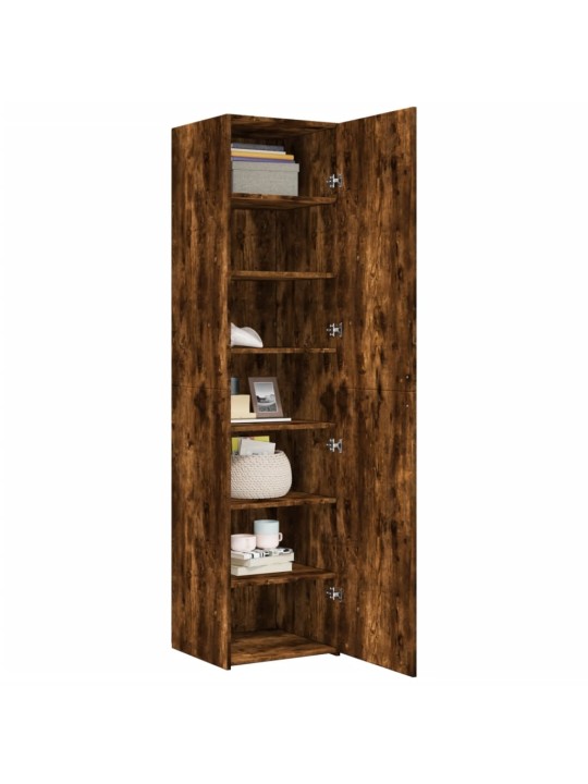Skříň highboard kouřový dub 45 x 42,5 x 185 cm kompozitní dřevo