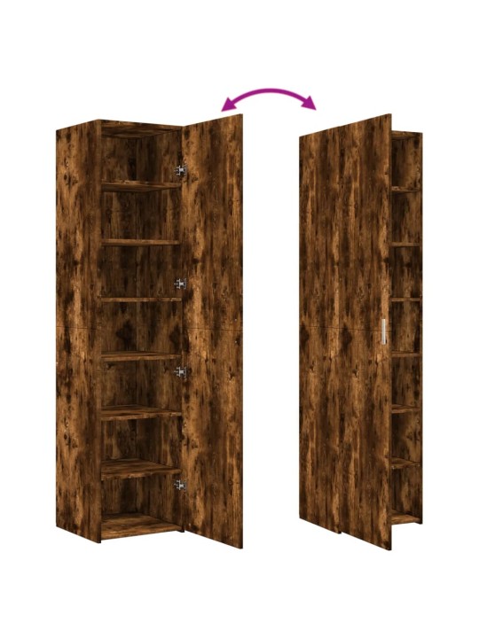 Skříň highboard kouřový dub 45 x 42,5 x 185 cm kompozitní dřevo