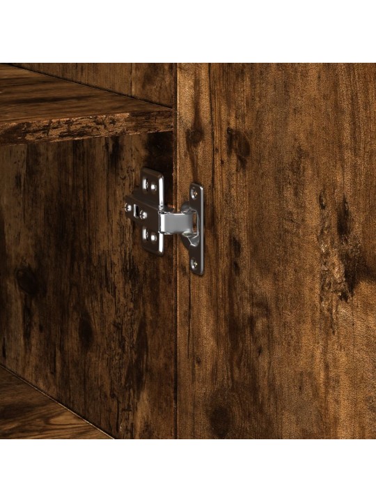 Skříň highboard kouřový dub 45 x 42,5 x 185 cm kompozitní dřevo
