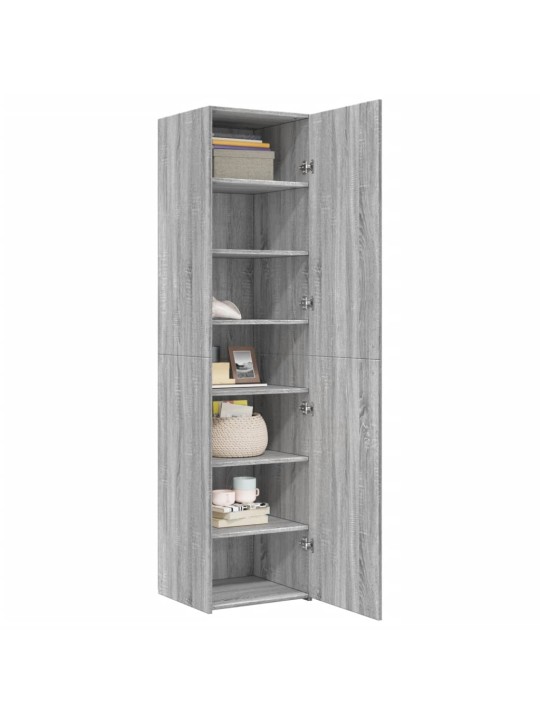 Skříň highboard šedá sonoma 45 x 42,5 x 185 cm kompozitní dřevo