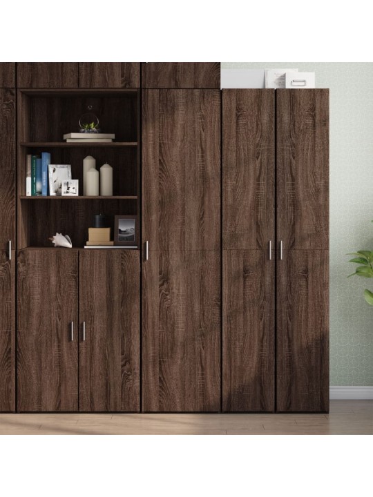 Skříň highboard hnědý dub 45 x 42,5 x 185 cm kompozitní dřevo