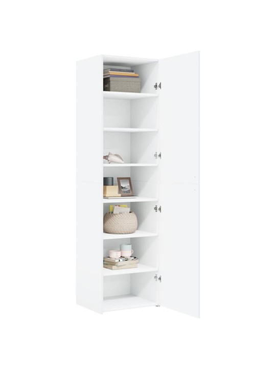 Skříň highboard bílá 50 x 42,5 x 185 cm kompozitní dřevo
