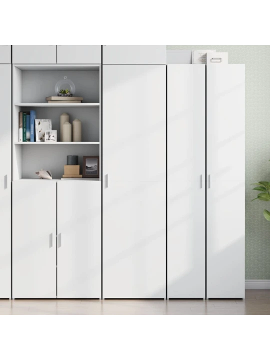Skříň highboard bílá 50 x 42,5 x 185 cm kompozitní dřevo