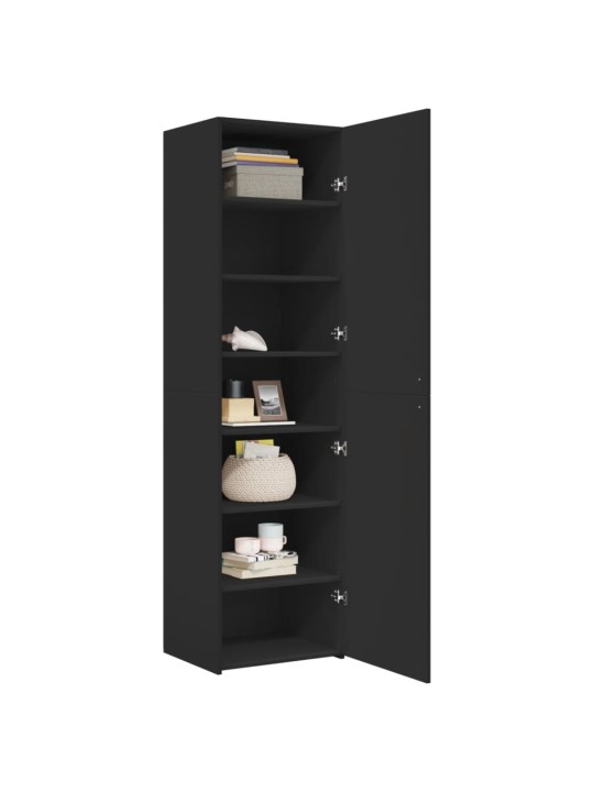 Skříň highboard černá 50 x 42,5 x 185 cm kompozitní dřevo