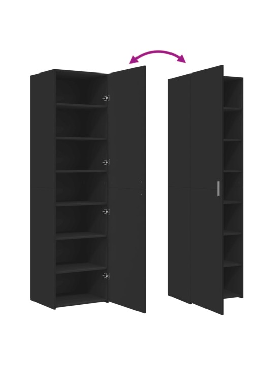 Skříň highboard černá 50 x 42,5 x 185 cm kompozitní dřevo