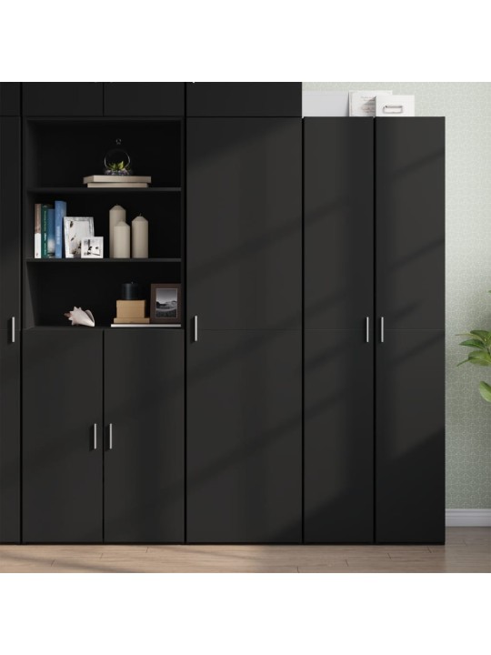 Skříň highboard černá 50 x 42,5 x 185 cm kompozitní dřevo