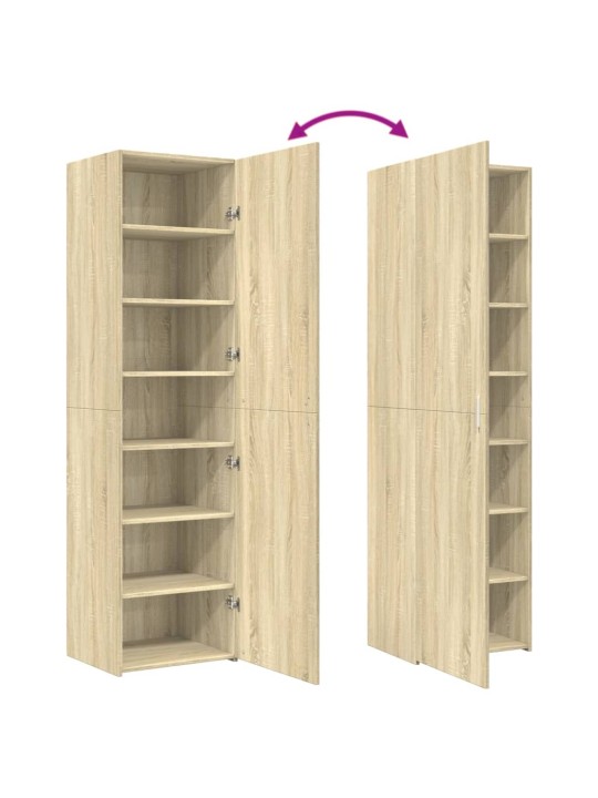 Skříň highboard dub sonoma 50 x 42,5 x 185 cm kompozitní dřevo