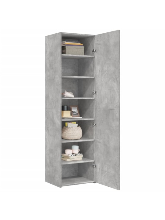 Skříň highboard betonově šedá 50x42,5x185 cm kompozitní dřevo