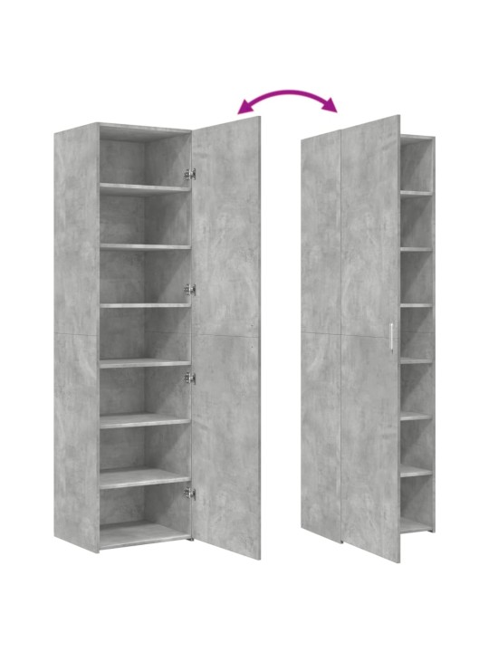 Skříň highboard betonově šedá 50x42,5x185 cm kompozitní dřevo