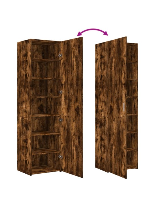 Skříň highboard kouřový dub 50 x 42,5 x 185 cm kompozitní dřevo