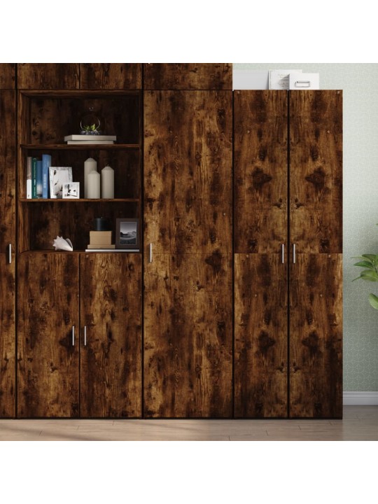 Skříň highboard kouřový dub 50 x 42,5 x 185 cm kompozitní dřevo