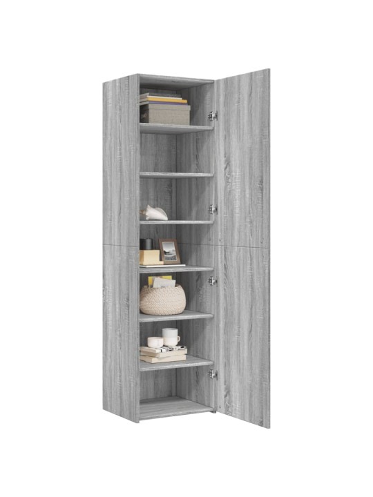 Skříň highboard šedá sonoma 50 x 42,5 x 185 cm kompozitní dřevo