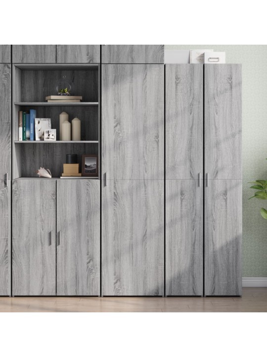 Skříň highboard šedá sonoma 50 x 42,5 x 185 cm kompozitní dřevo